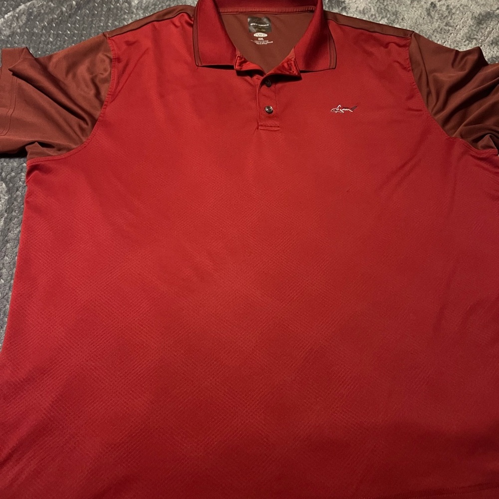 Attack Life by Greg Norman Red Polo Shirt
